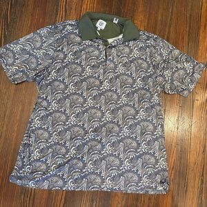 Kilburne Finch Men’s Paisley Polo Short Sleeve Sz 3xl
